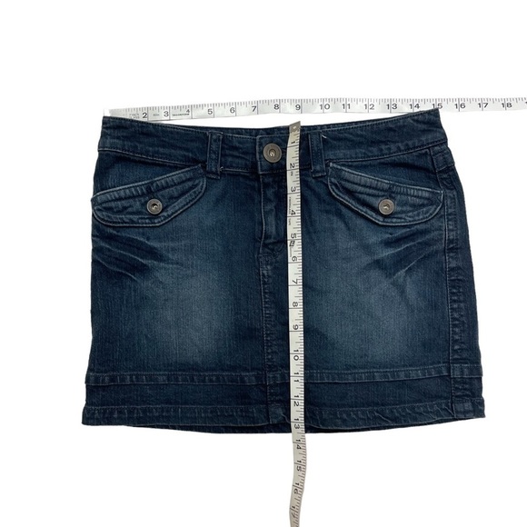 Y2K denim mini skirt blue in jean size 1 W30 L13,5 jean skirt - Picture 7 of 9